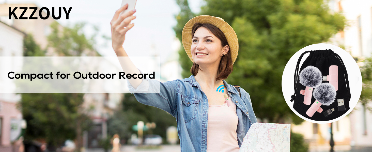 Compact for Outdoor Record iphone microphone for video recording mini mics usb c microphone