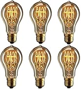 CTKcom A60 Vintage Edison Bulbs,E26 120V 40W Amber Warm Dimmable Vintage Style Incandescent Light...
