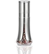 Aelga Pepper Grinder with Silicone Funnel - 4oz Glass Manual Mills with Adjustable Ceramic Core &amp;...