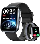 Woneligo Smart Watch for Women, Answer/Make Calls, Alexa Built-in, 1.85" Touch Screen Fitness Tra...