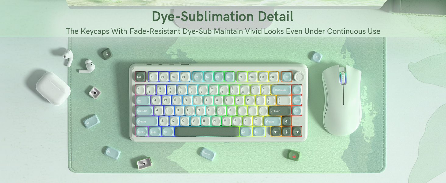 This is a fade-resistant dye-sublimated PBT keycap set