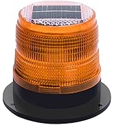 RISOON Solar Strobe Warning Safety Flashing Light/Ceiling Strobe Light, with Strong Magnetic Base...