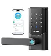 DESLOC K221 Fingerprint Smart Door Lock with Handle 16-Month Battery | Built-in WiFi, Keypad Door...