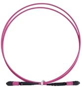 WSOLDMA 100G MPO/PC OM4 Fiber Optic Wire Fiber Patch Wire - Multimode 8/12 Cores Ethernet Cable F...