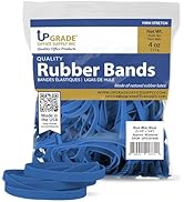 Upgrade Office Supply UPG25764B Rubber Bands, Size 64 (3-1/2 x 1/4), Blue, 80 Bands, 1/4 lb Bag, USA