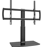 Universal Swivel TV Stand/Base Table Top TV Stand 32 to 65 inch TVs 80 Degree Swivel, 4 Level Hei...