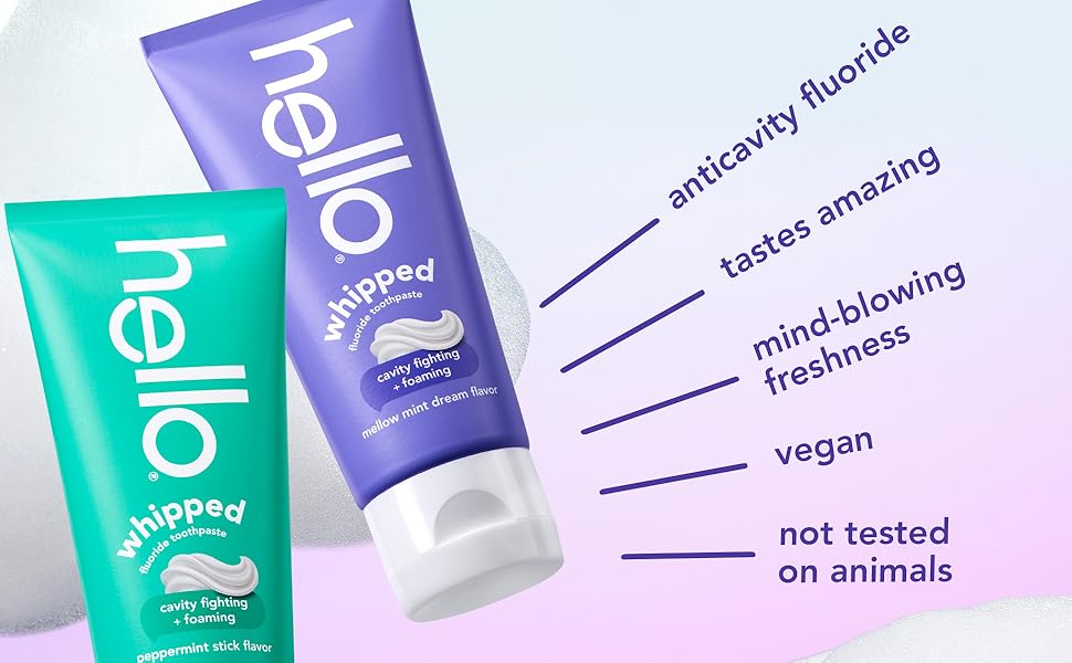 anticavity fluoride, tastes amazing, mind-blowing freshness, vegan, not tested on animals