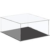 MECCANIXITY Acrylic Display Case Plastic Box Cube Storage Box Clear Small Assemble Dustproof Show...