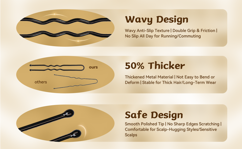 Features of Wenobby hair pins