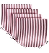 Basic Beyond Outdoor Chair Cushions for Patio Furniture - Round Corner Outdoor Chair Cushions Set...