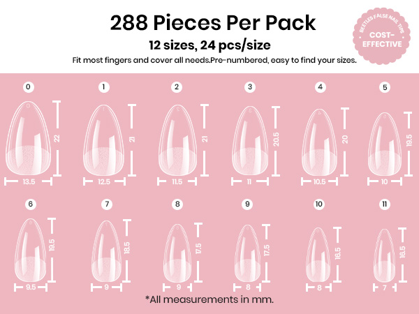 288 Pieces Per Pack