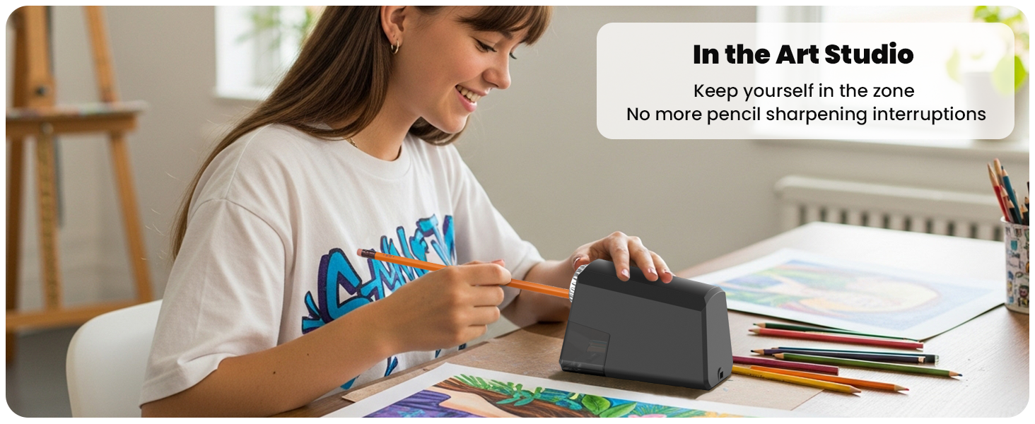 Jumbo and standard pencil sharpener