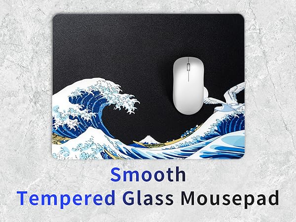 tempered glass mousepad