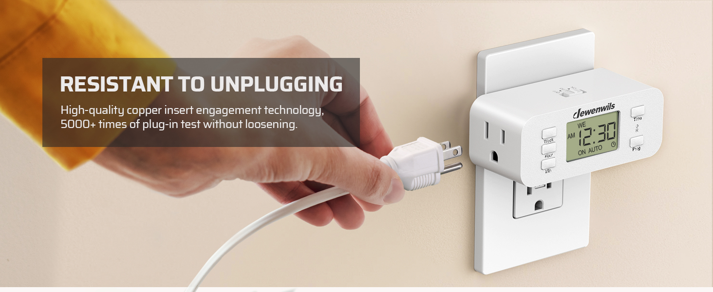RESISTANT TO UNPLUGGING