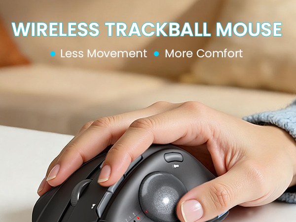 Wireless trackball mouse
