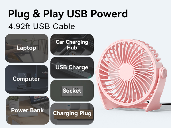 usb desk fan