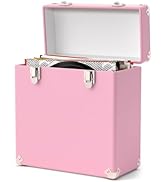 VINYLS LINK Vinyl Record Storage and Carrying Case, Portable Removable CD, DVD Storage Case for 5...