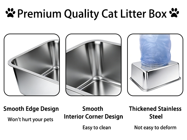 Stainless Steel Cat Litter Box