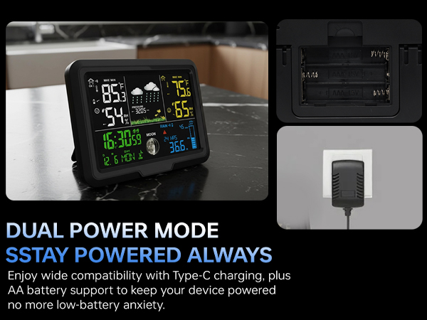 Digital Wireless Rain Gauge Outdoor,