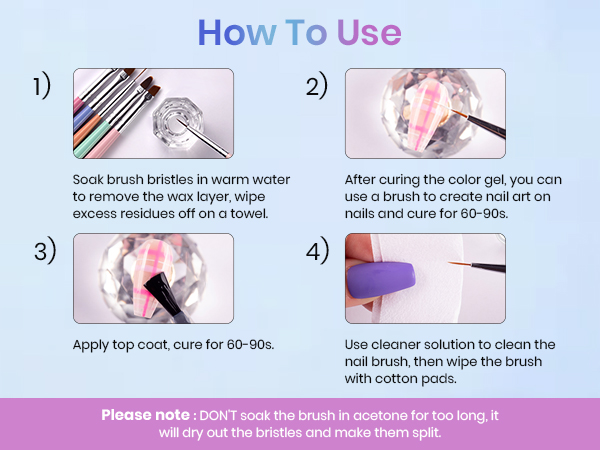 beetles nail brushes set