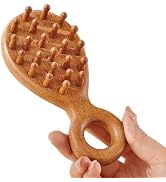 KINTEGOOD Sandalwood Head and Scalp Massager Comb, Wide Tooth Wooden Gua Sha Tool with Ergonomic ...