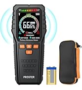 Proster Pinless Wood Moisture Meter, Non-Destructive Moisture Tester for Wood Wallboard Masonry;D...