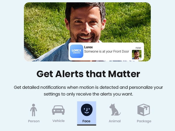 Get Alerts that Matter - Face Detection
