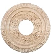 Semetall 1PCS Ceiling Medallion Decorative Ceiling Fan Medallion Round Home Lighting Ceiling Meda...