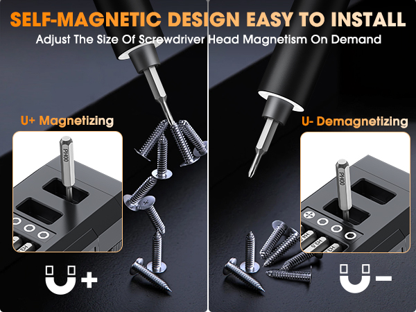magnetic electric screwdriver set