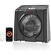 HEATIT Space Heater with Remote for Indoor, Digital Display with Thermostat,Containing Plasma &amp; O...