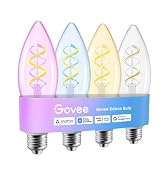 Govee E12 LED Bulb, Chandelier Light Bulbs for Living Room, 2000K-6500K | RGBWW Color Changing, S...