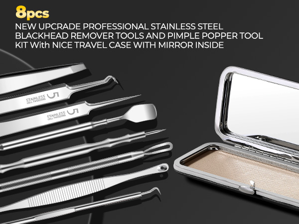 Professional stainless steel blackhead remover tools 