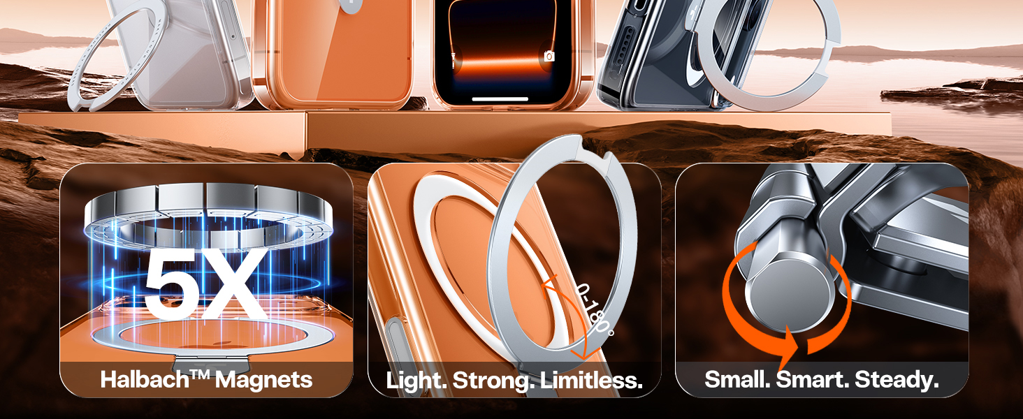 Magnetic iPhone 17 Pro Case clear