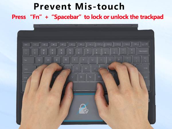 Backlit keyboard for Surface Pro 7