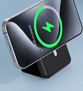 podoru for Magsafe Battery Pack, Foldable 10000mAh Magnetic Power Bank with USB-C Cable LED Displ...