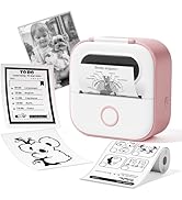 Ponek Sticker Maker Machine, Print Pods Mini Printer with Sticker, Mini Portable Printer Y02C, Bl...