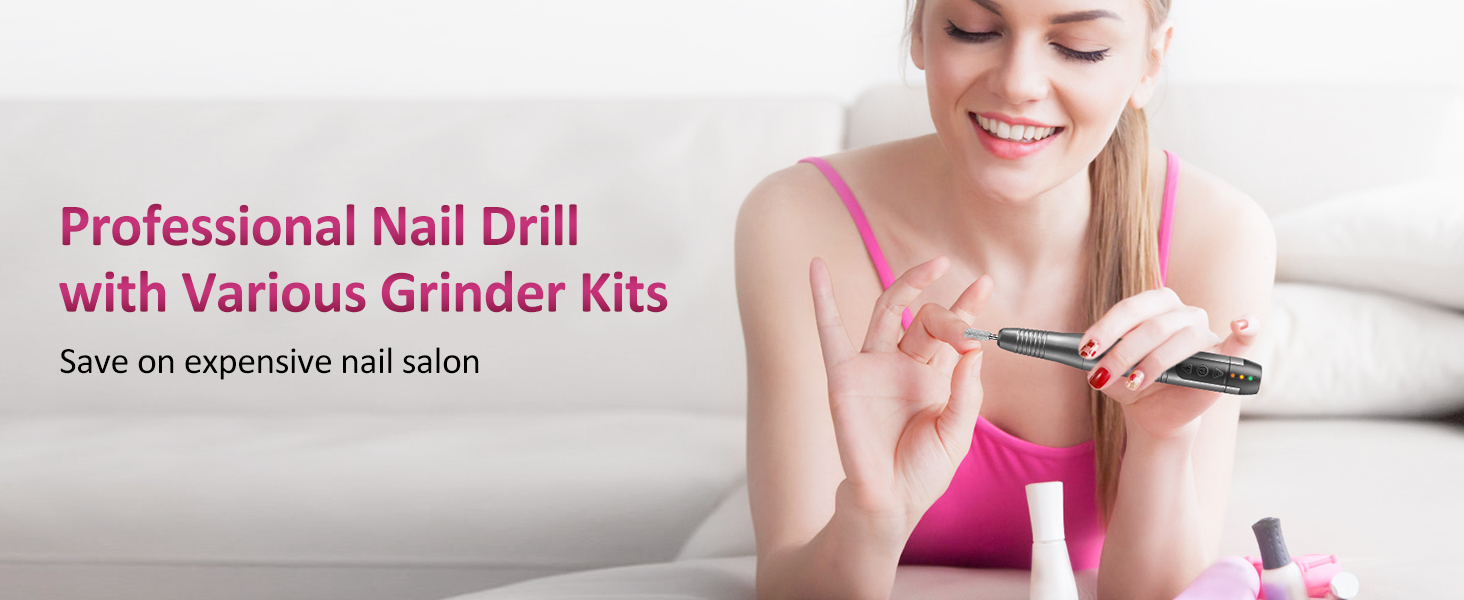 Cordless Nail Drill Electric File Lima de taladro de uñas eléctrica inalámbrica