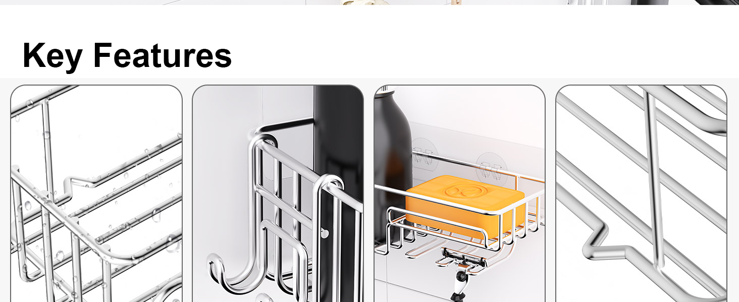 key features of shower caddy
