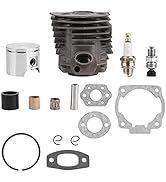 Chainsaw Cylinder Piston Kit for Husqvarna 50,51,55, Replacement Parts with Circlip, Piston Ring ...
