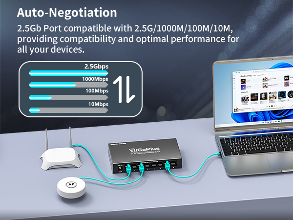 8 Port 2.5G Network Switch