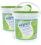 Wipex Table Bussers Natural Table &amp; Counter Cleaning Wipes, Cloth made with Vinegar, Propolis, Cl...