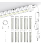 ELEKICO 8ft Led Shop Light, Super Bright 100w 5000k 15000lm 8' Led Shop Lights 8ft, Linkable 96" ...