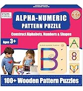 Butterfly EduFields Butterflyedufields Wooden Alphabet Puzzle, Educational Toys for Kids 3-5 Year...