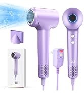 Hair Dryer, 110000 RPM High-Speed Brushless Motor Fast Drying Blow Dryer, 57dB Low Noise Hair Dry...
