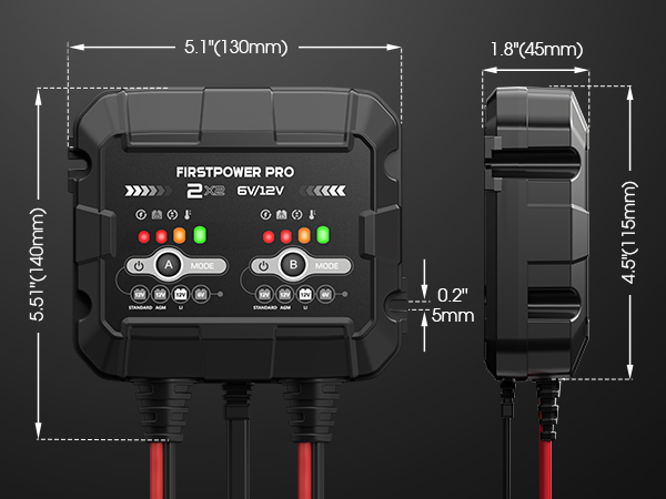 2A*2 battery charger
