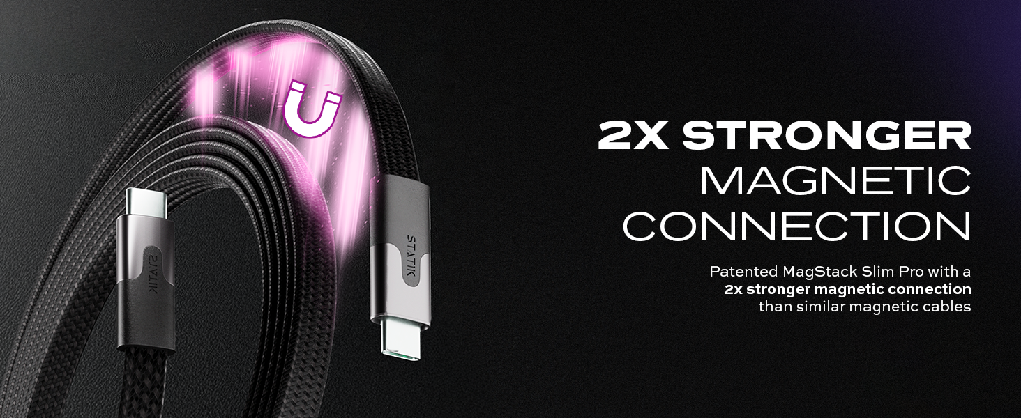 magstack statik magtame anti-tangle tangle-free magnetic charging cable iphone usb c usbc usb-c