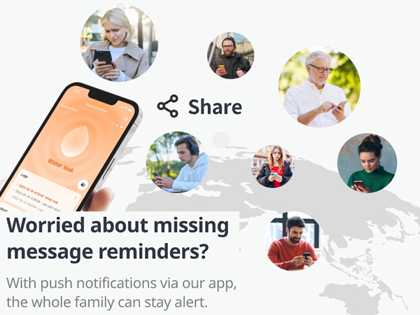 WiFi Water Leak Detector Tuya Smart Water Sensor 100dB Adjustable Alarm App Alerts Home kitchen ?