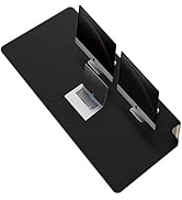 MAIDERN 59”x 27.5” Leather Desk Mat XL, Large Desk Pad, Reversible Cork &amp; Leather Large Mouse pad...