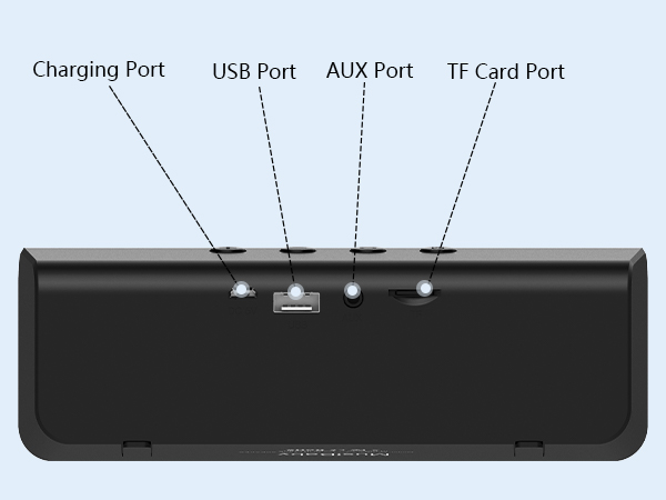 bluetooth speaker with USB TF CARD AUX IN