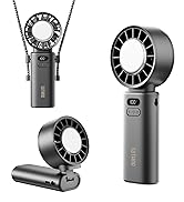SOTHING Portable Handheld Turbo Fan with Ice Cooling Plate, 100 Speeds, 15H Runtime, 120° Foldabl...